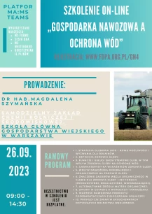 Czwarte szkolenie on-line 