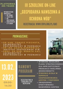 Trzecie szkolenie on-line 