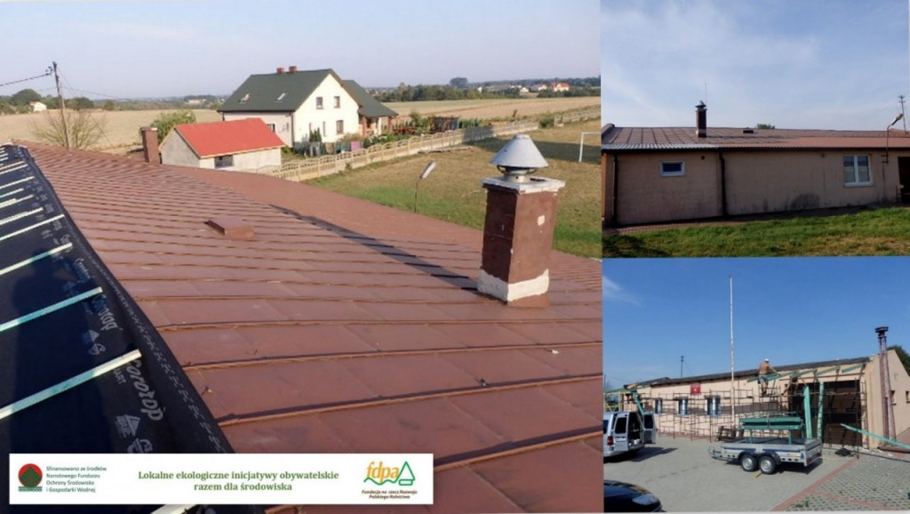 Budynek Straży Pożarnej w Wyszynie przed i w trakcie realizacji projektu Budynek Straży Pożarnej w Wyszynie przed i w trakcie realizacji projektu